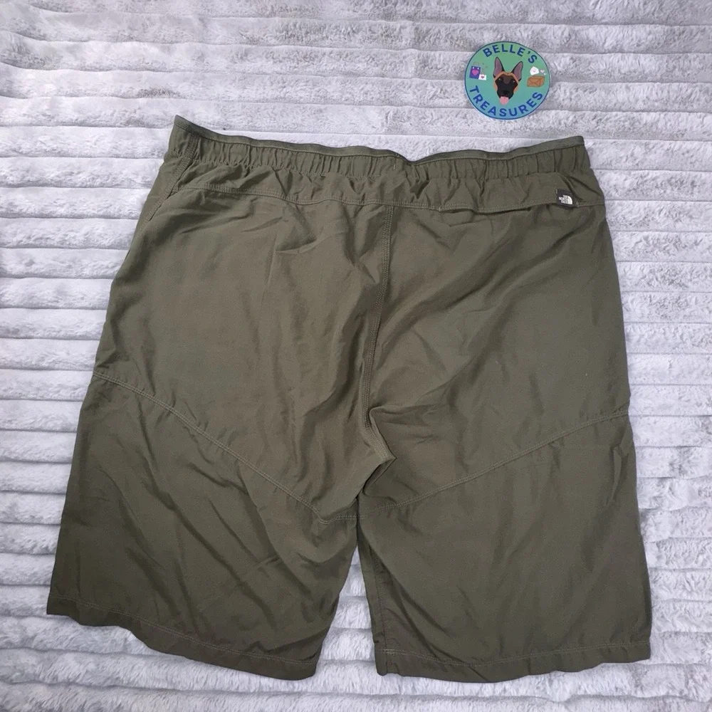 The North Face Shorts Men's XL‎ Pull On Adventure Taupe Army Green Swim Trunks